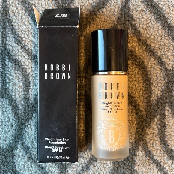 BNIB Bobbi Brown Weightless Skin Foundation SPF 15 in W-036 Warm Sand 30mL - Picture 7 of 8